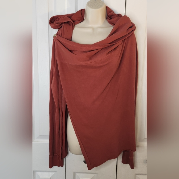We The Free Tops - Free people we the free size small button up wrap hoodie sweater top